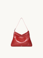 SURE SURE CROISSANT Medium Shoulder Bag - Burgundy Red