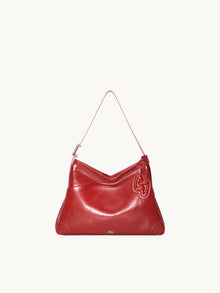 SURE SURE CROISSANT Medium Shoulder Bag - Burgundy Red
