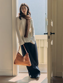 SURE SURE CROISSANT Medium Shoulder Bag - Mocha Brown