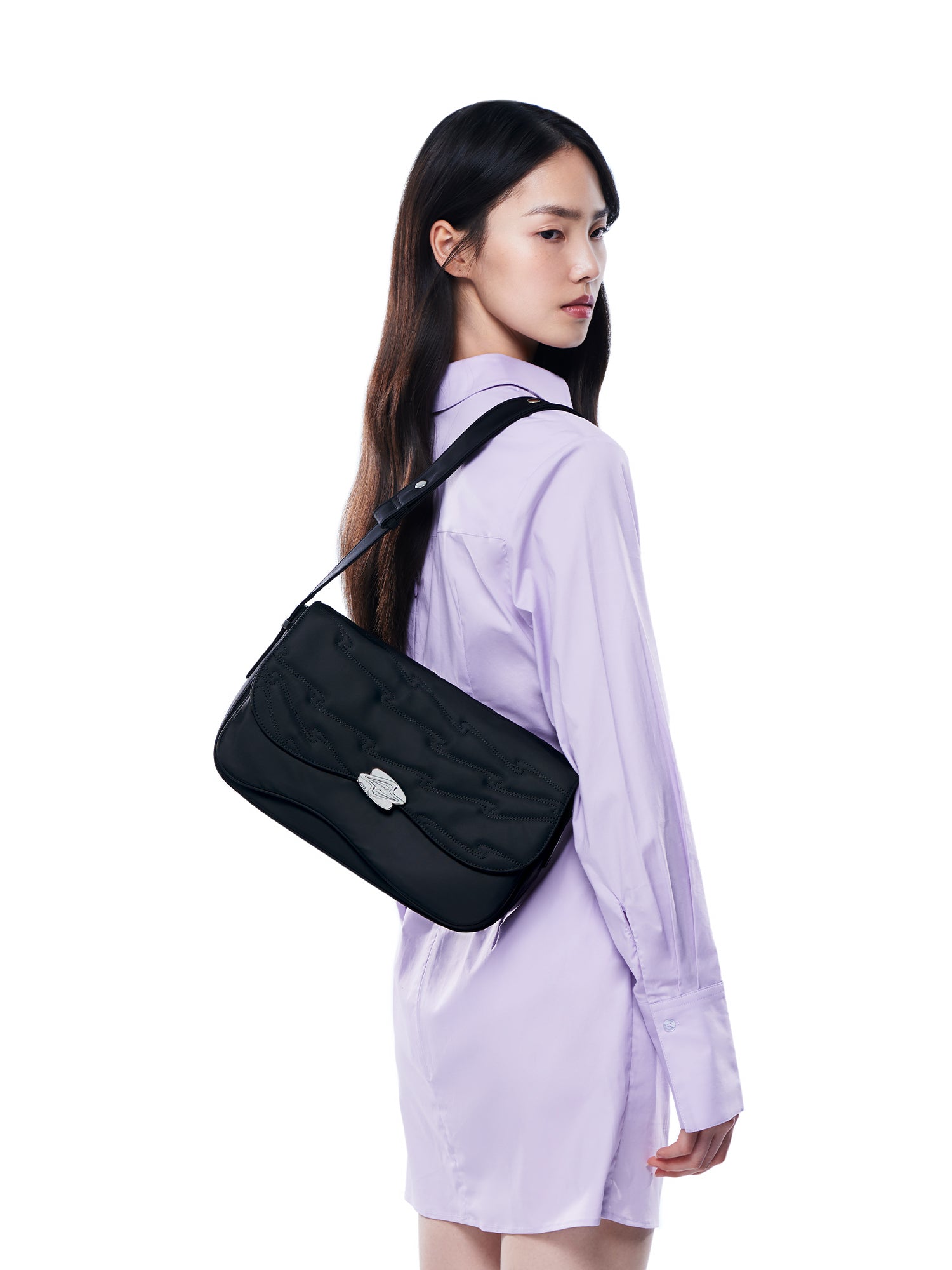 DESERT POST Regular Shoulder Bag - Black