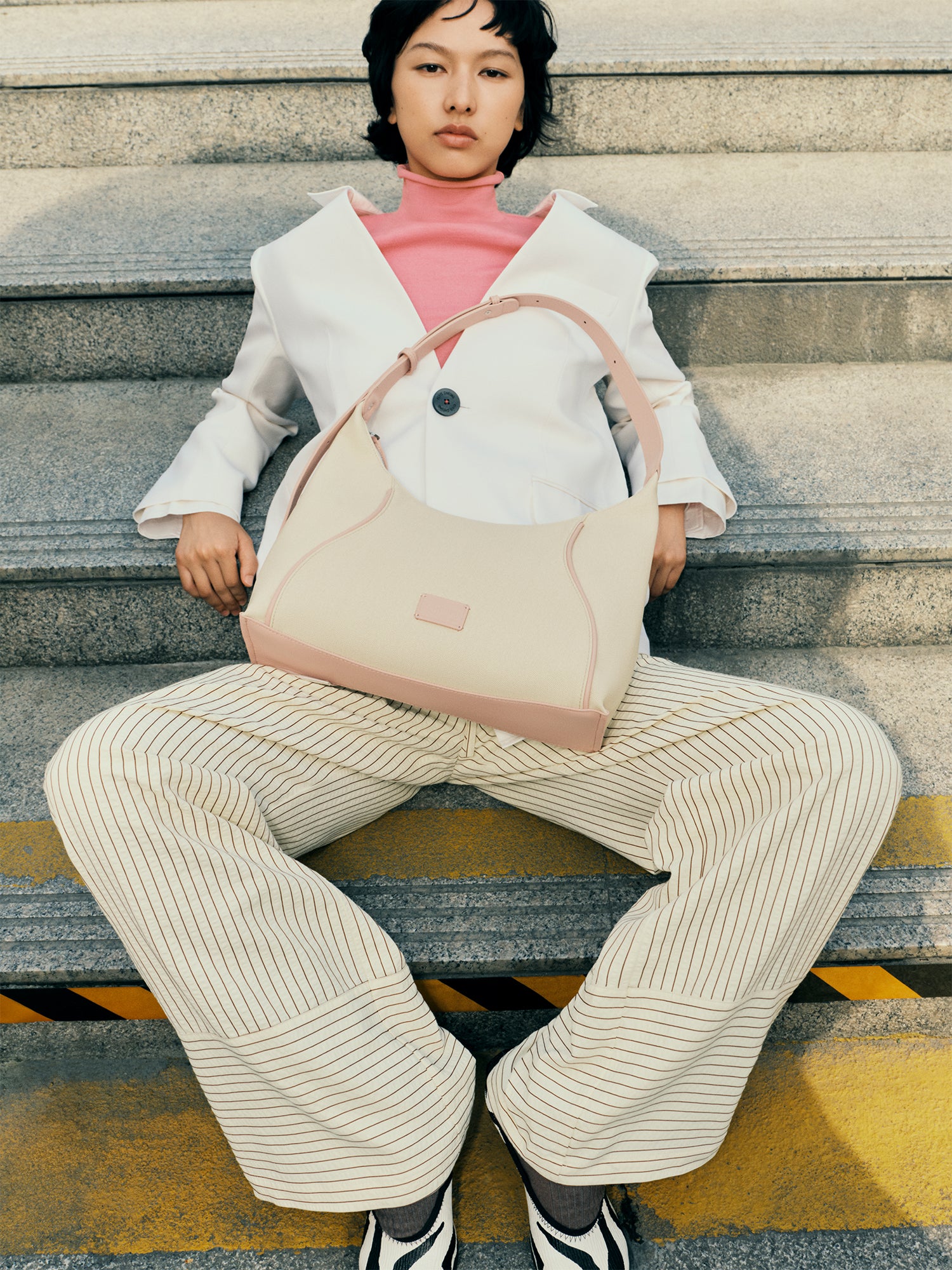 FOO FOO CANVAS Small Shoulder Bag - Pink