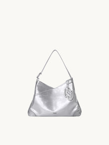 SURE SURE CROISSANT Medium Shoulder Bag - Silver