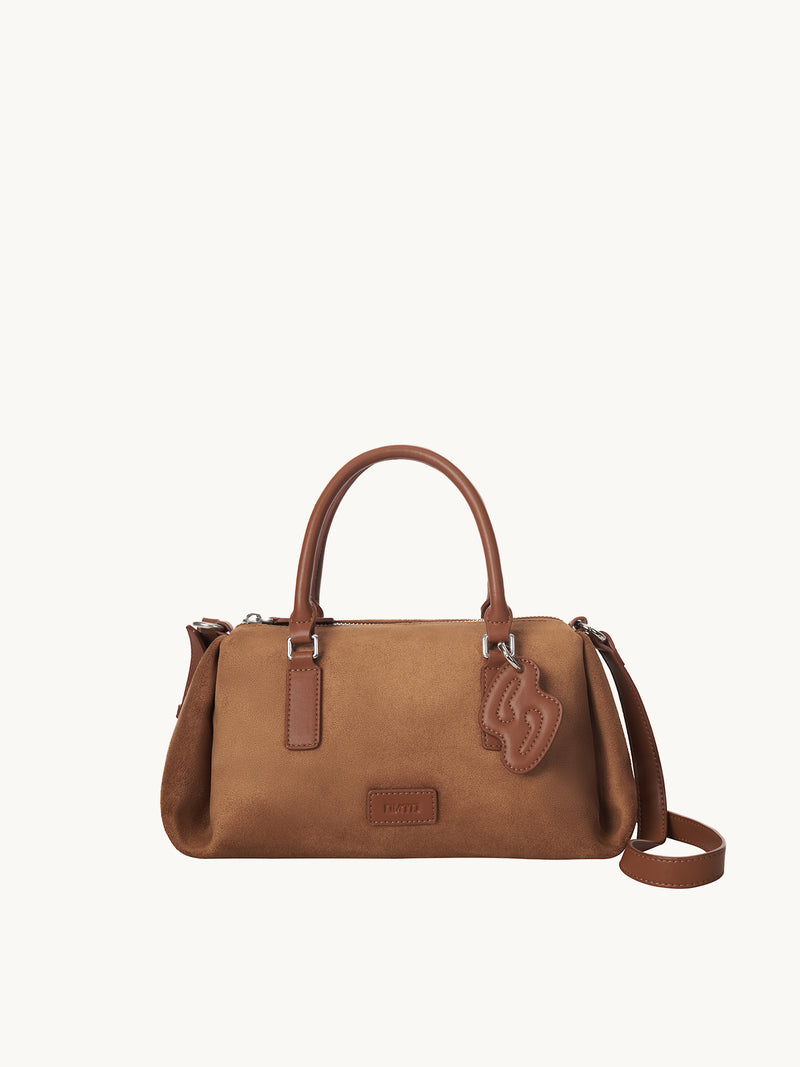 PINCH PILLOW Small Handbag - Mocha Brown