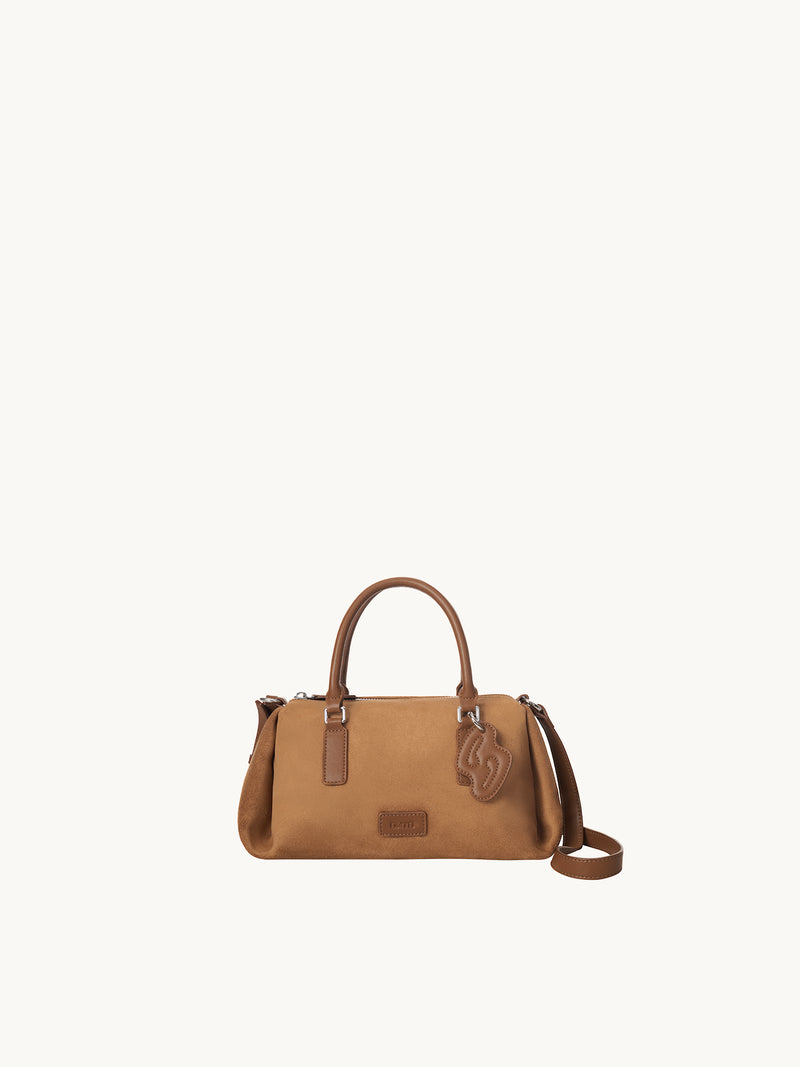 PINCH PILLOW Small Handbag - Mocha Brown