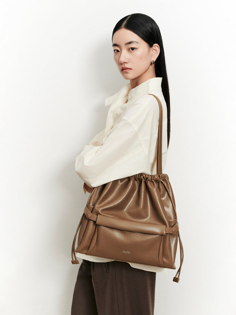 JuanJuan Regular Shoulder Bag - Hazel Brown