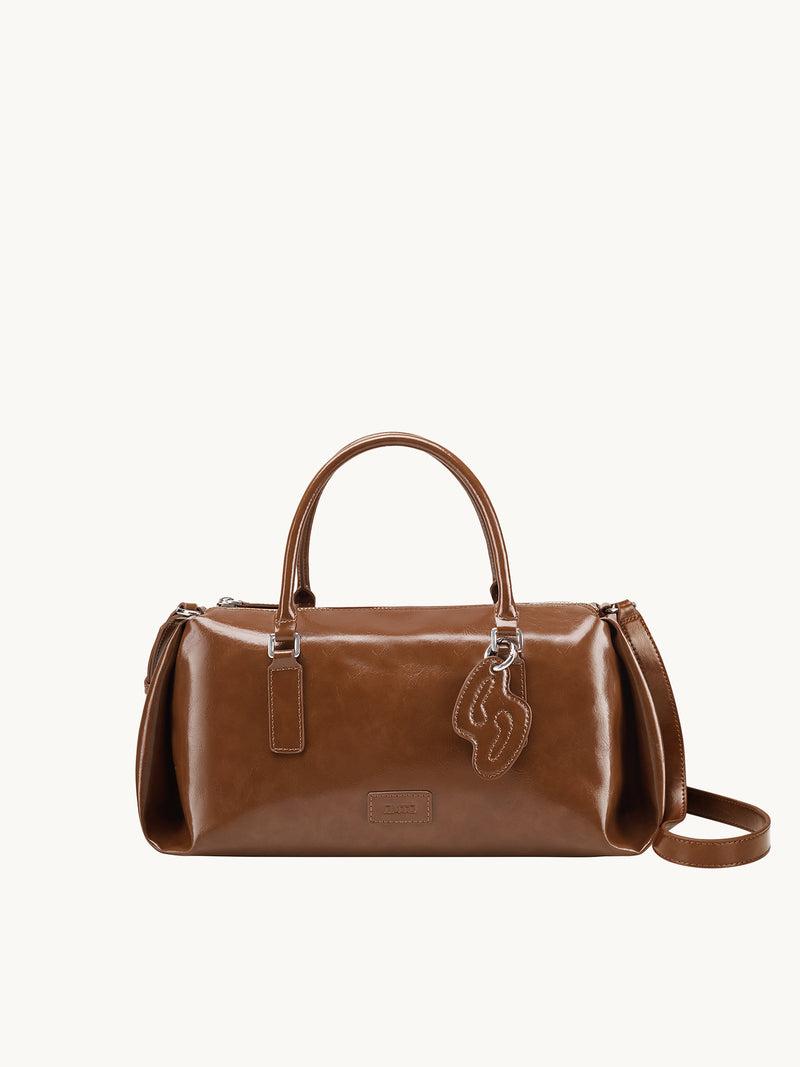 PINCH PILLOW Medium Handbag - Cocoa Brown