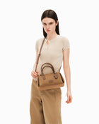 PINCH PILLOW Small Handbag - Mocha Brown