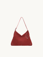 SURE SURE CROISSANT Medium Shoulder Bag - Velvet Red