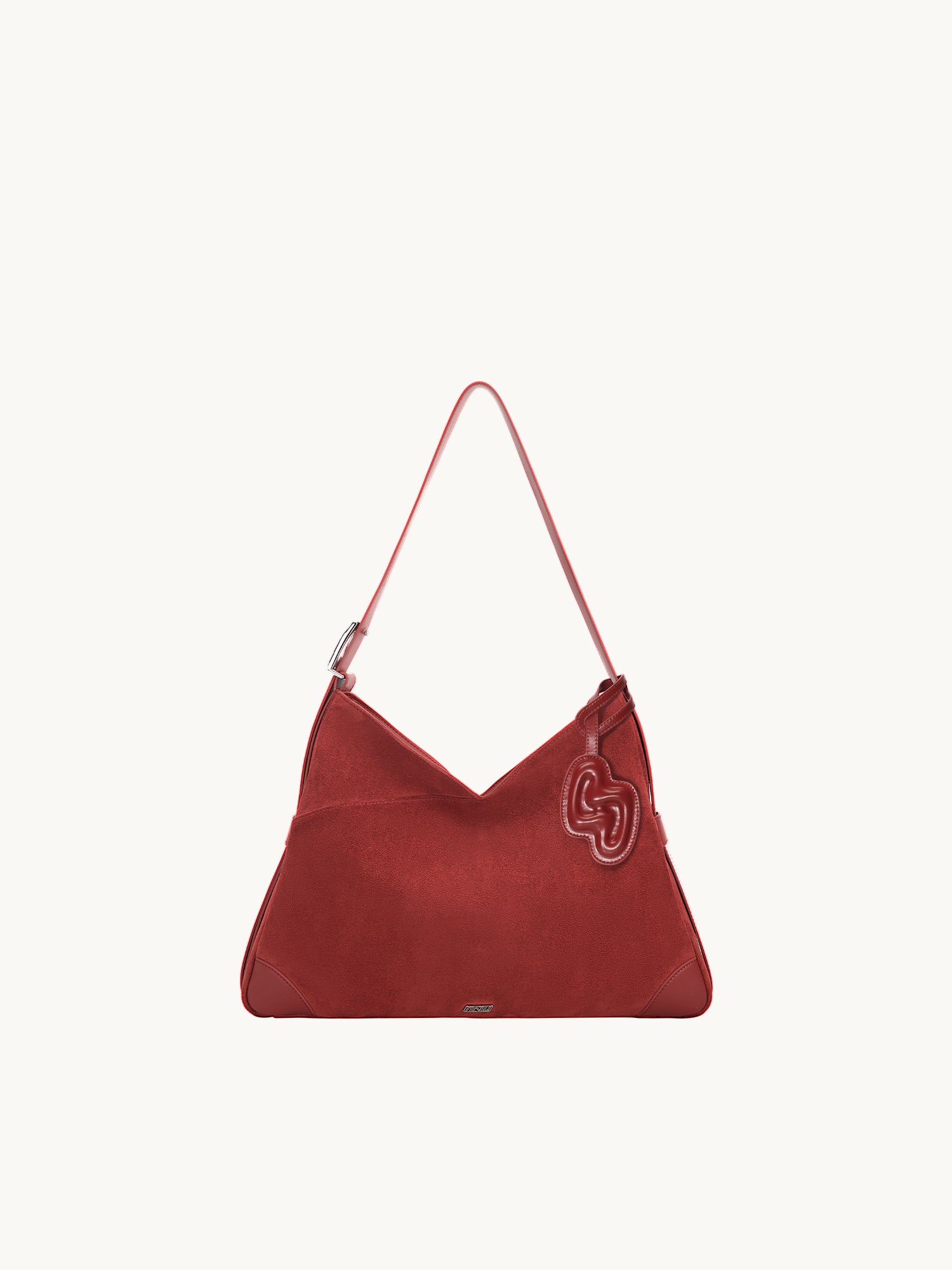 SURE SURE CROISSANT Medium Shoulder Bag - Velvet Red