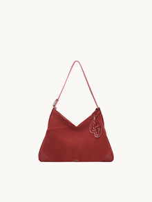 SURE SURE CROISSANT Medium Shoulder Bag - Velvet Red