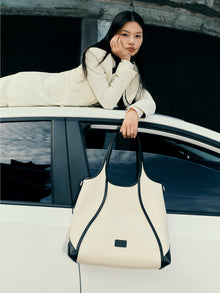 FOO FOO SHOPPING Regular Shoulder Bag - Beige