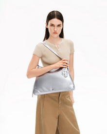 SURE SURE CROISSANT Medium Shoulder Bag - Silver