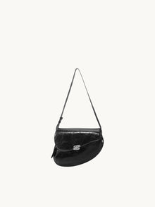 GEMINI Large Shoulder Bag - Black