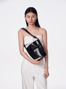 ZIP ZIP Regular Shoulder Bag - Black