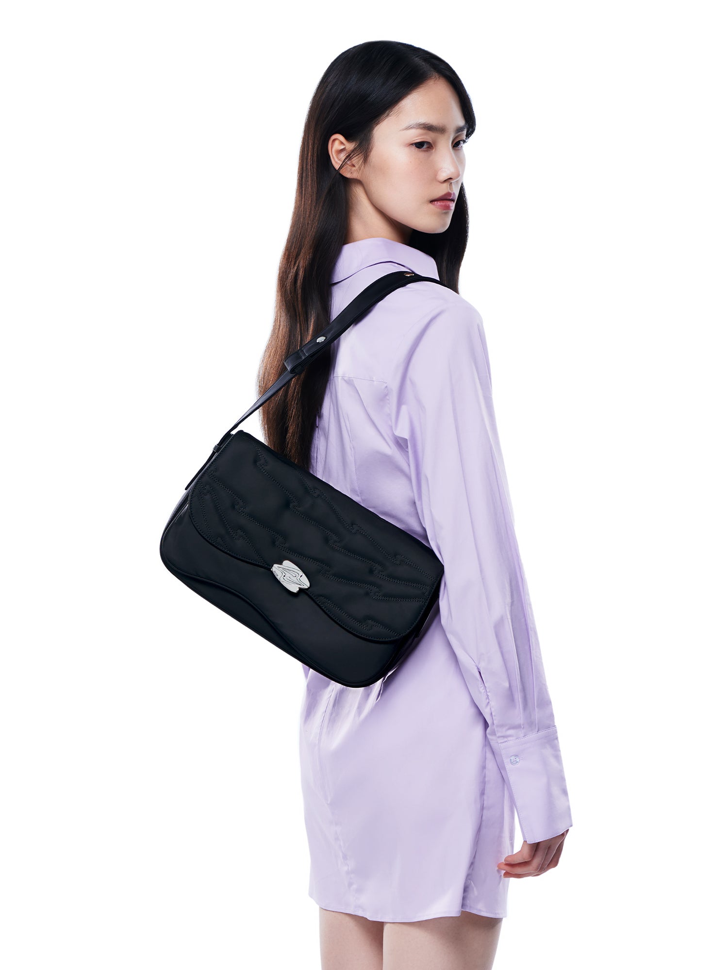 DESERT POST Regular Shoulder Bag - Black