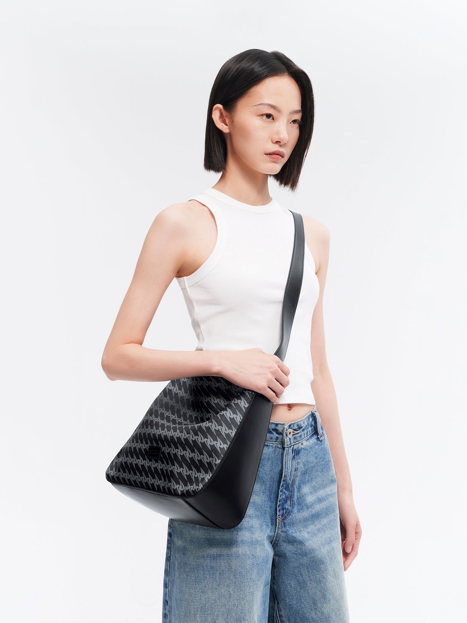 MONOGRAM 3.0 SOFT LOOP Small Shoulder Bag - Black