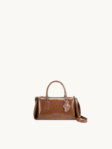 PINCH PILLOW Small Handbag - Cocoa Brown