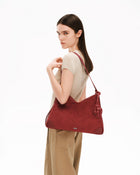 SURE SURE CROISSANT Medium Shoulder Bag - Velvet Red