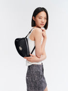 GEMINI Small Shoulder Bag - Black