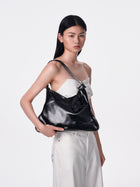 SURE SURE CROISSANT Medium Shoulder Bag - Black