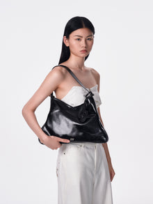 SURE SURE CROISSANT Medium Shoulder Bag - Black