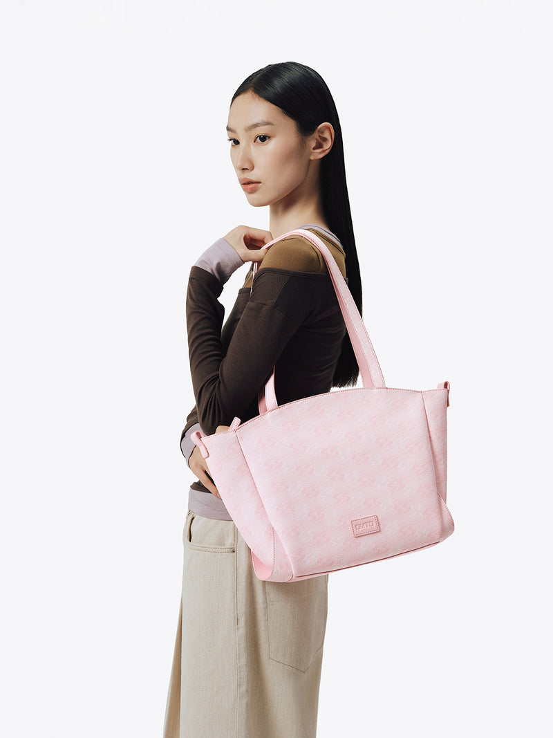 MONOGRAM 5.0 LOOP Medium Tote Bag - Cream Pink