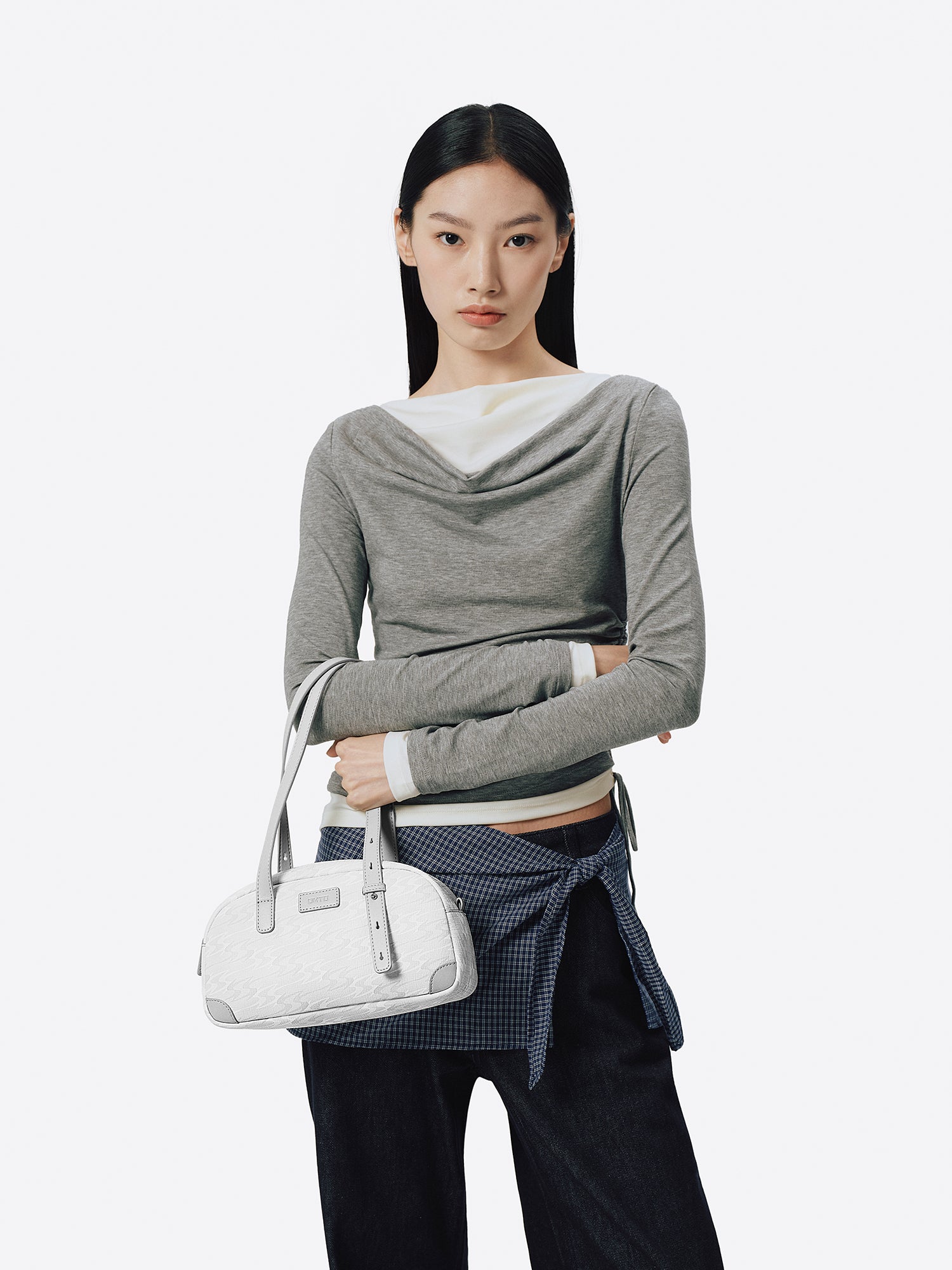 MONOGRAM 5.0 LOOP Regular Shoulder Bag - Cream Grey