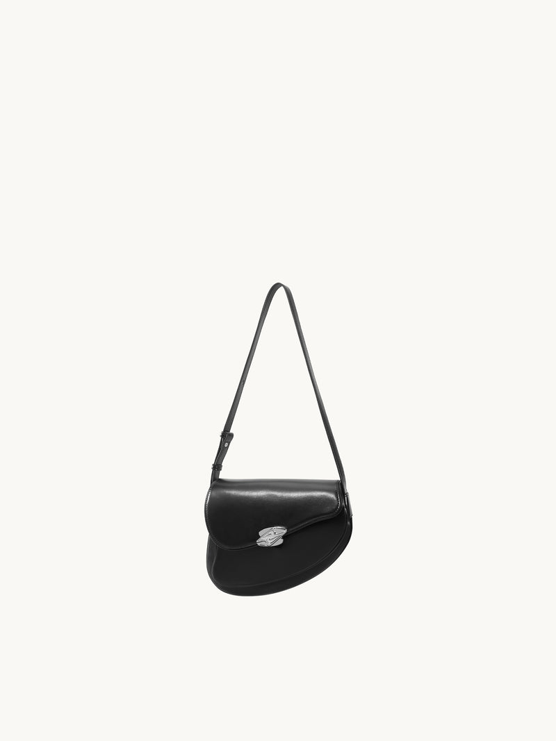 GEMINI Small Shoulder Bag - Black