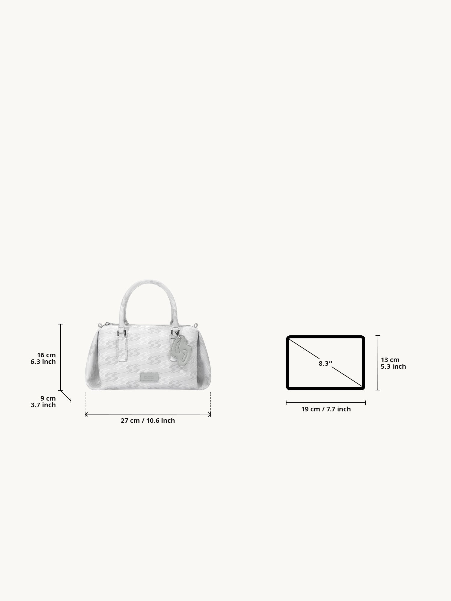 MONOGRAM 5.0 LOOP Regular Handbag - Grey