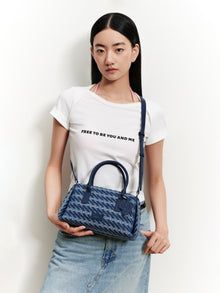 MONOGRAM 5.0 LOOP Regular Handbag - Denim Blue