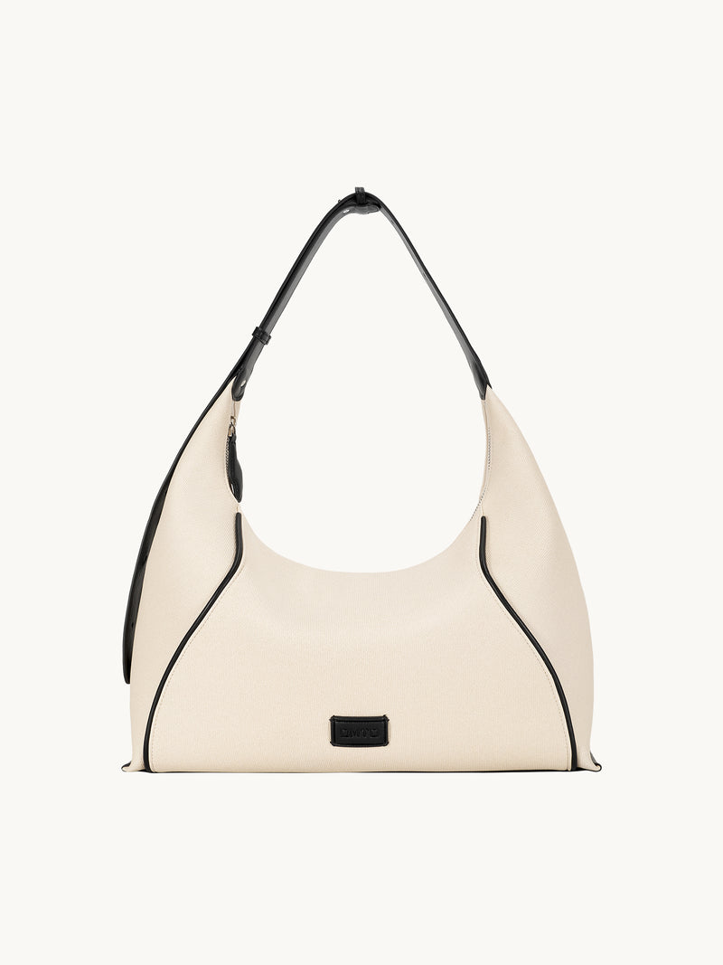 FOO FOO CANVAS Large Shoulder Bag - Beige