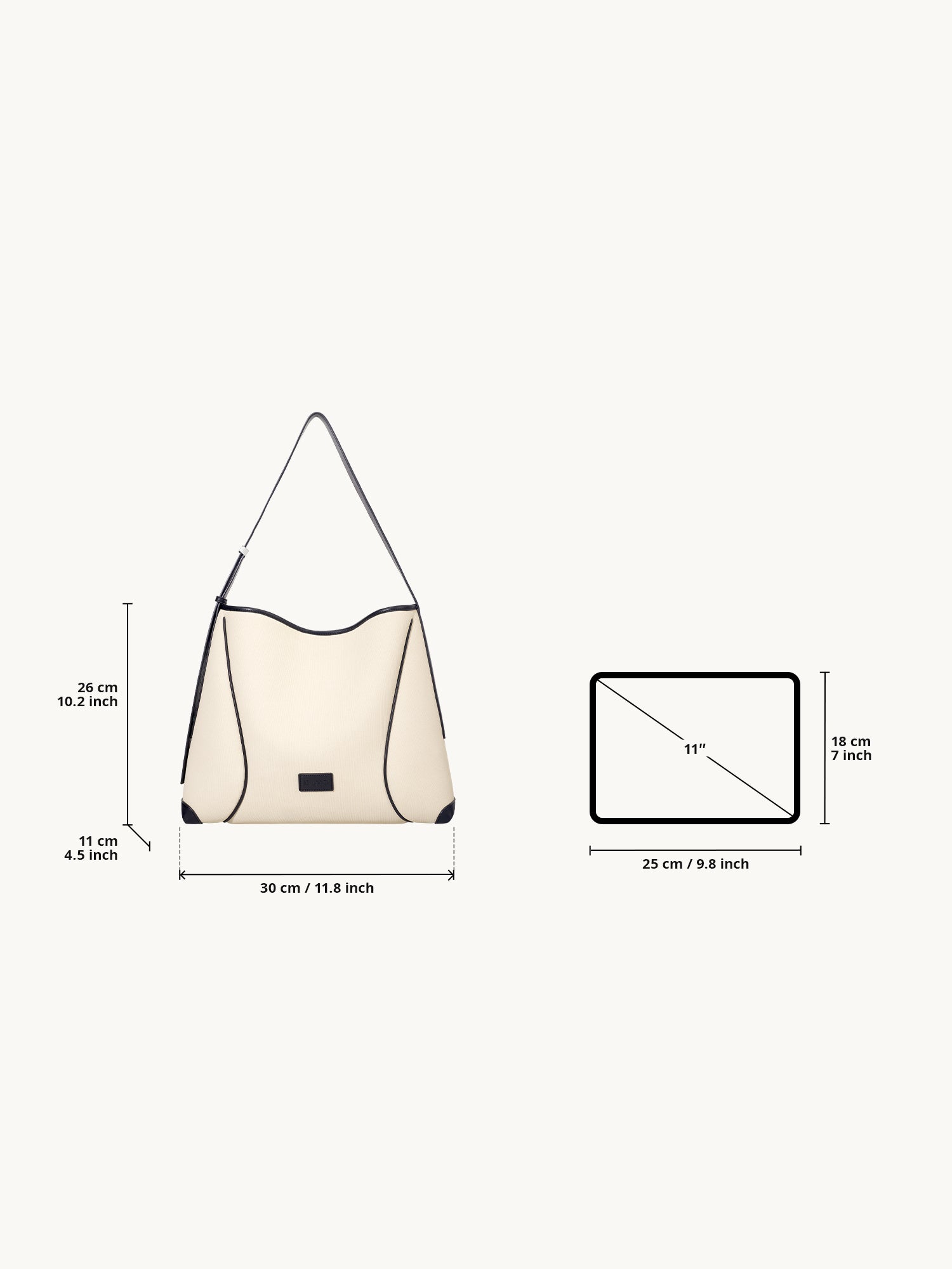 FOO FOO SOFT Small Shoulder Bag - Beige