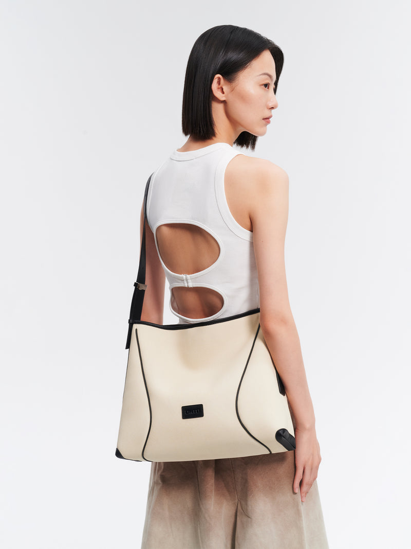 FOO FOO SOFT Large Shoulder Bag - Beige