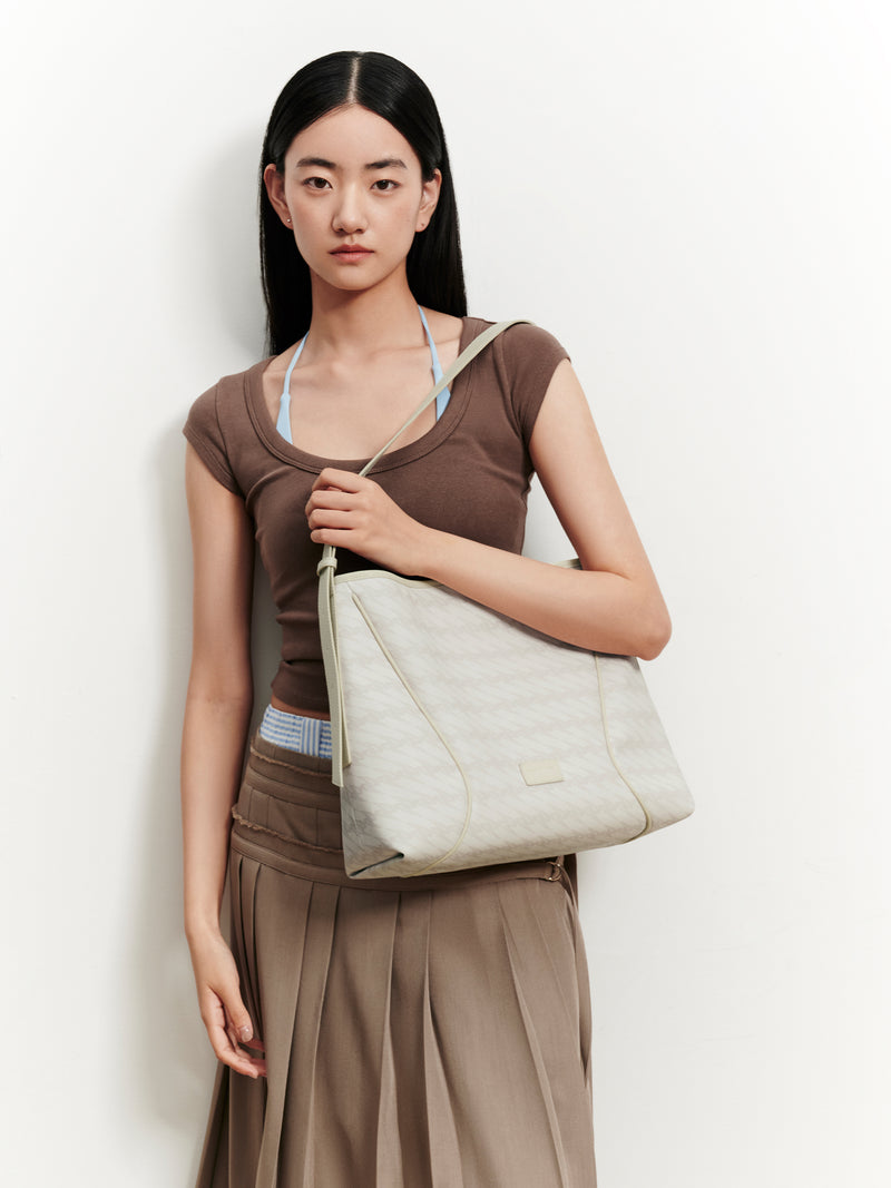 MONOGRAM 3.0 LOOP Large Shoulder Bag - Beige