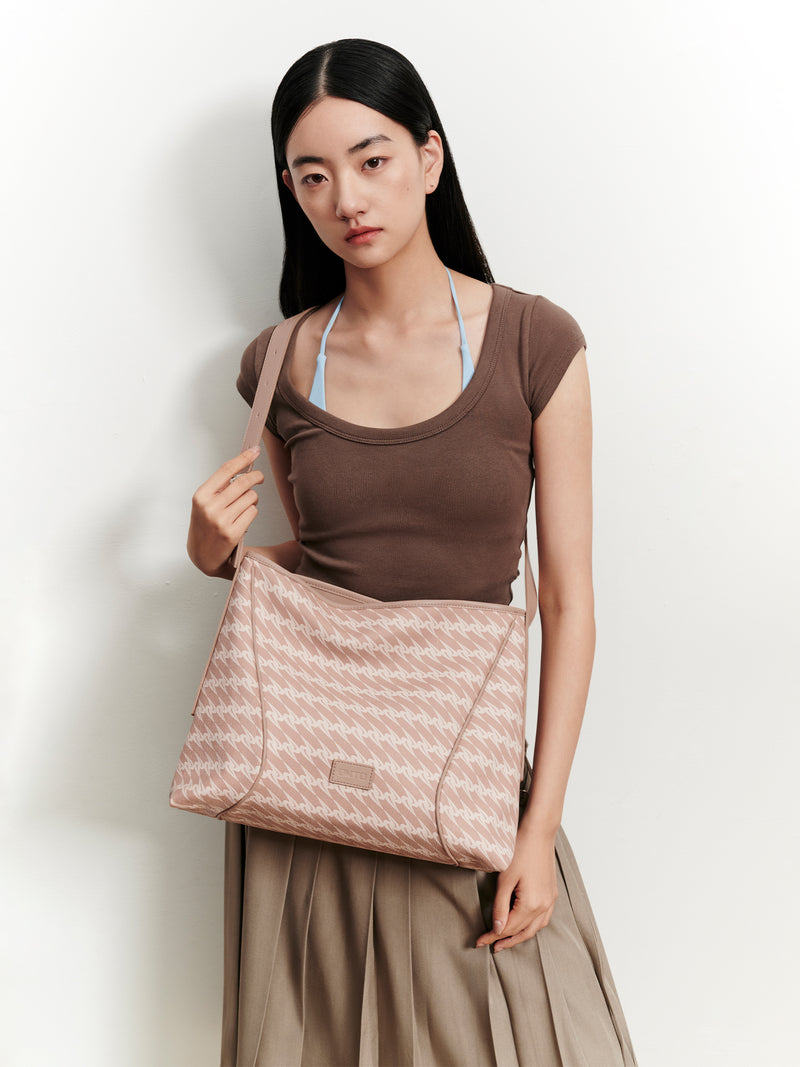MONOGRAM 3.0 LOOP Large Shoulder Bag - Peach Pink