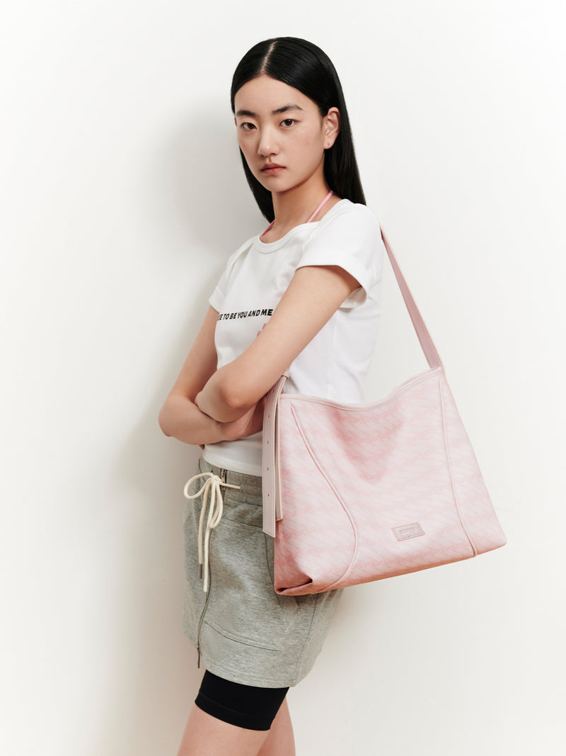 MONOGRAM 3.0 LOOP Large Shoulder Bag - Sakura Pink