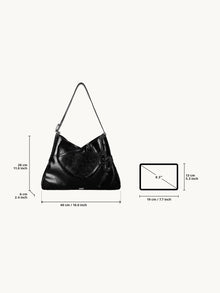 SURE SURE CROISSANT Medium Shoulder Bag - Black