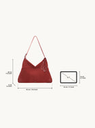 SURE SURE CROISSANT Medium Shoulder Bag - Velvet Red