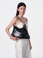 SURE SURE CROISSANT Medium Shoulder Bag - Black