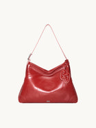SURE SURE CROISSANT Medium Shoulder Bag - Burgundy Red