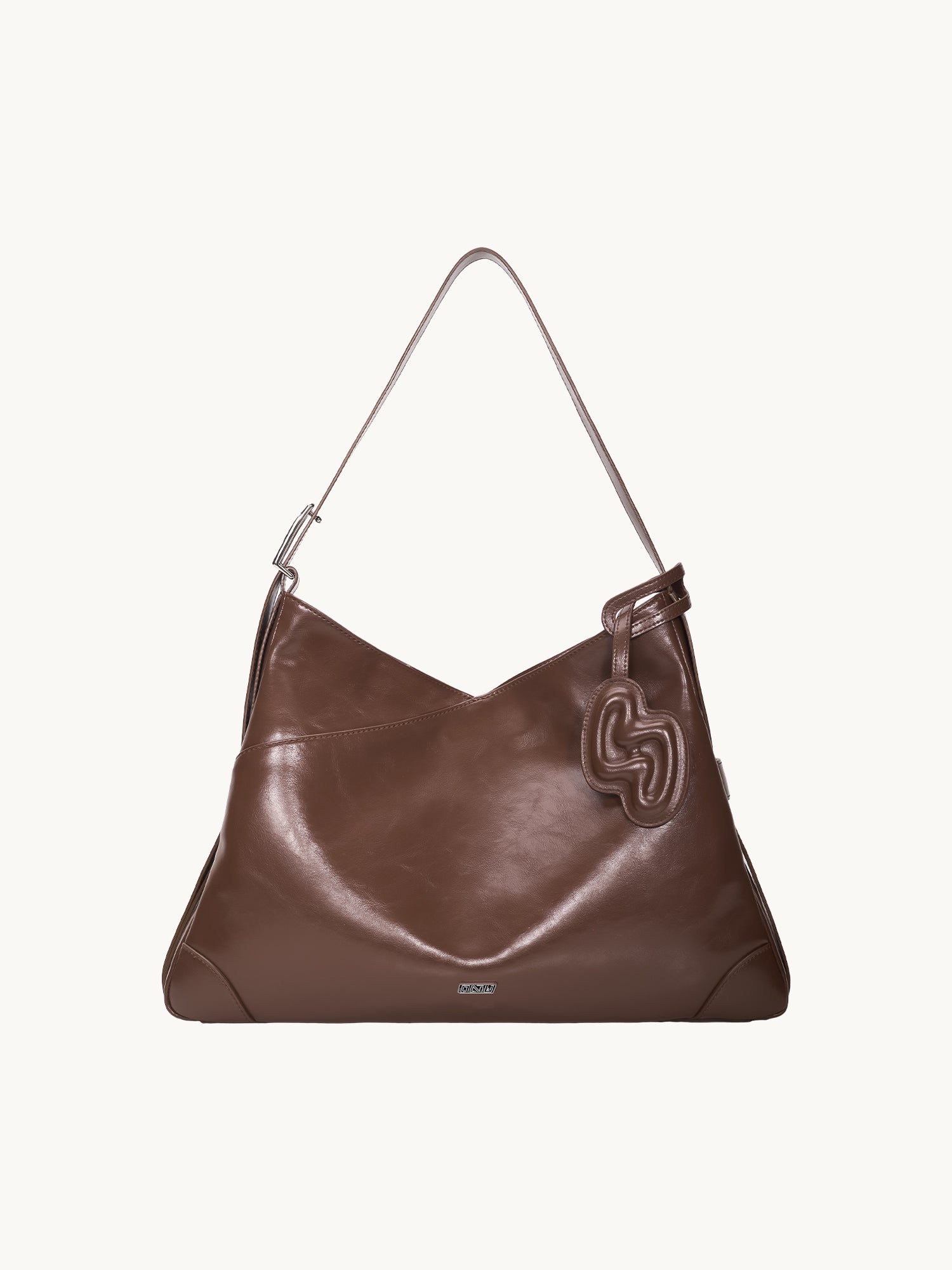 SURE SURE CROISSANT Medium Shoulder Bag - Cocoa Brown
