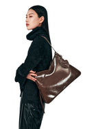 SURE SURE CROISSANT Medium Shoulder Bag - Cocoa Brown
