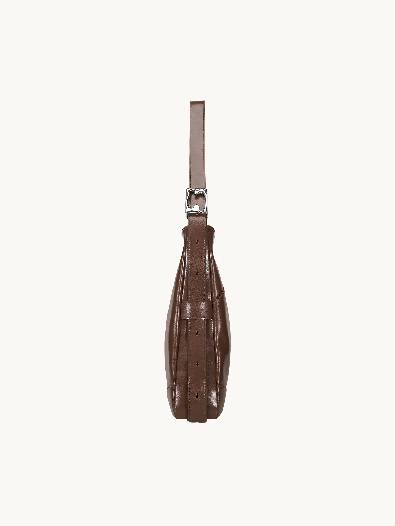 SURE SURE CROISSANT Medium Shoulder Bag - Cocoa Brown
