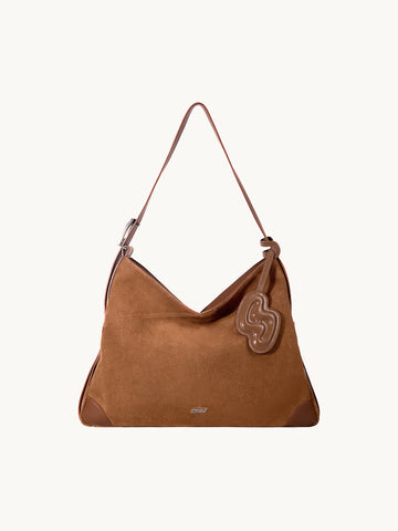 SURE SURE CROISSANT Medium Shoulder Bag - Mocha Brown
