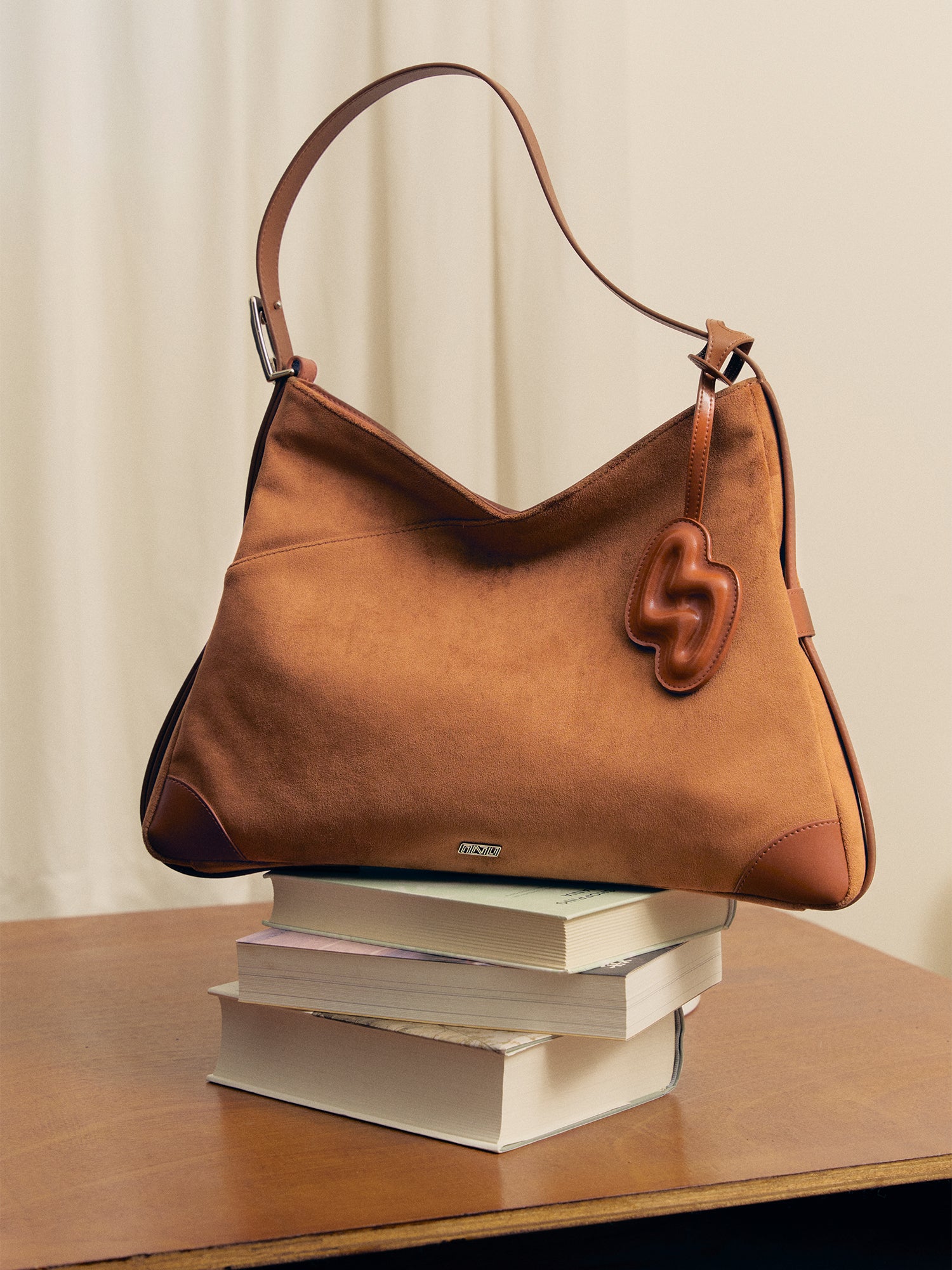 SURE SURE CROISSANT Medium Shoulder Bag - Mocha Brown