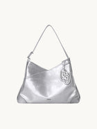 SURE SURE CROISSANT Medium Shoulder Bag - Silver