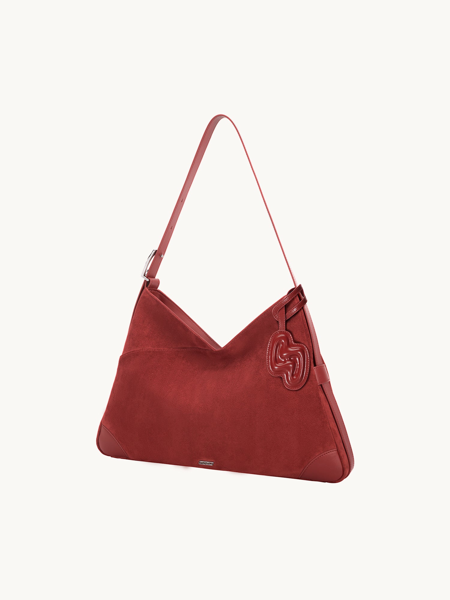 SURE SURE CROISSANT Medium Shoulder Bag - Velvet Red