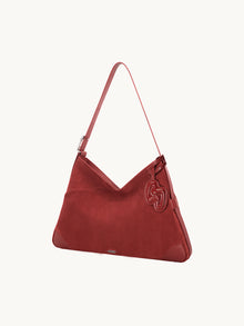 SURE SURE CROISSANT Medium Shoulder Bag - Velvet Red