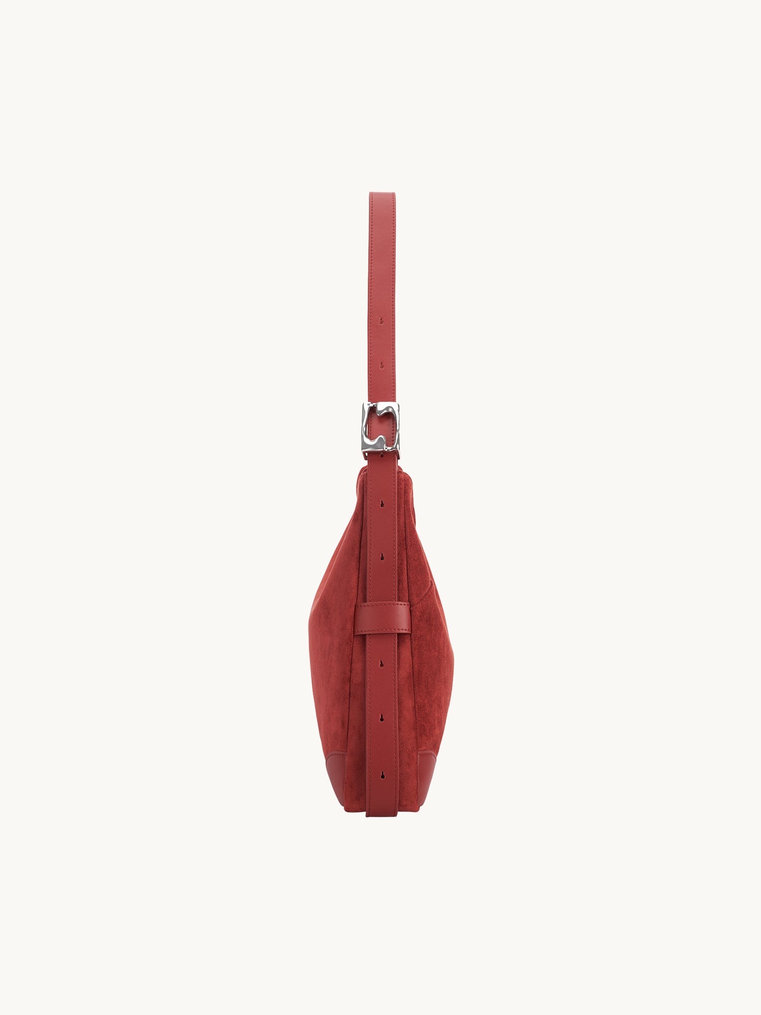 SURE SURE CROISSANT Medium Shoulder Bag - Velvet Red