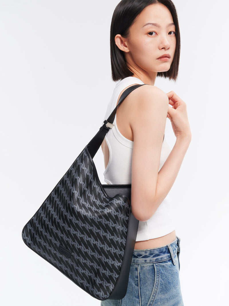 MONOGRAM 3.0 SOFT LOOP Small Shoulder Bag - Black